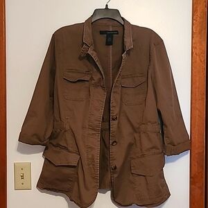 Calvin Klein  Jeans dark brown blazer jacket Sz XL